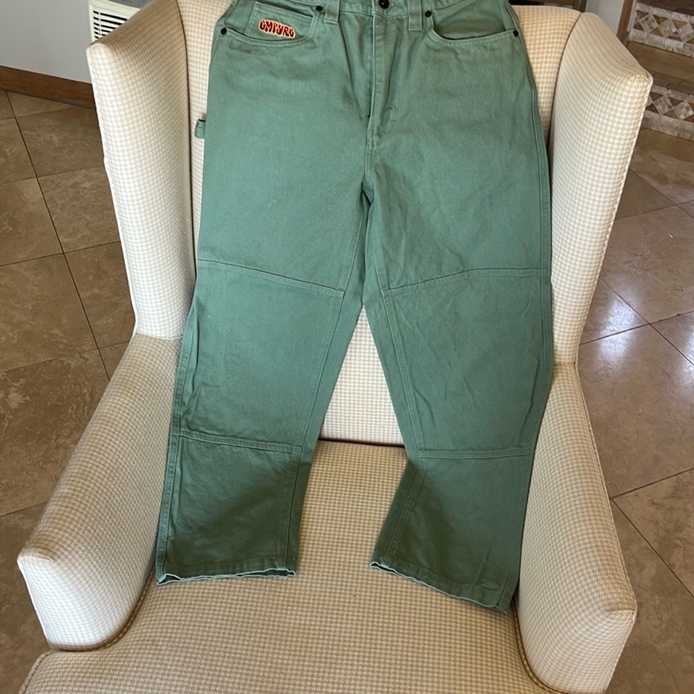 Empyre Carpenter Style Sage Green Workwear Pants